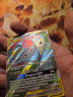 Celebi & Venusaur GX (Full Art) 159/181 Sm-Team Up Holo MP - WOW LOOk - Image 3