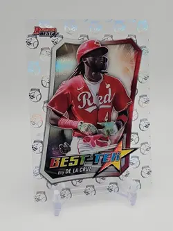 2025 Bowman’s Best Elly Da La Cruz Best-Tek /99 Reds BT-26 - Image 3