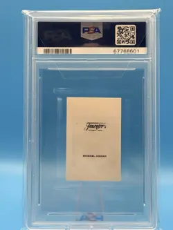 1988 Fournier Michael Jordan Estrellas Sticker PSA 4 VG-EX GOAT Chicago Bulls - Image 2