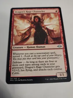 MTG Magic The Gathering Modern Horizons 2 MH2 Dragon's Rage Channeler unc ex con - Image 1