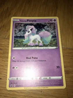 Pokemon Card TCG Galarian Ponyta SWSH013 Promo Holo Near Mint - Image 2