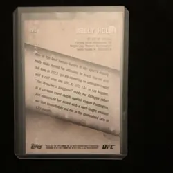 Topps 2015 UFC Holly Holm Rookie Card #100 Women's Bantamweight MMA - Image 2