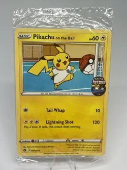 Pikachu On the Ball UK Exclusive Card 001/005 - Sealed - Image 1
