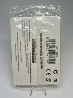 Pikachu On the Ball UK Exclusive Card 001/005 - Sealed - Image 2