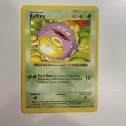 Koffing Shadowless 51/102 Base Set Regular LP - Lightly Played Pokemon Card - Image 1