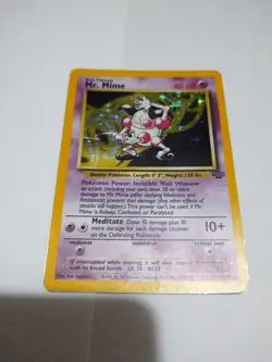 Mr. Mime 6/64 Jungle Holo Rare Pokemon Card English - Image 1