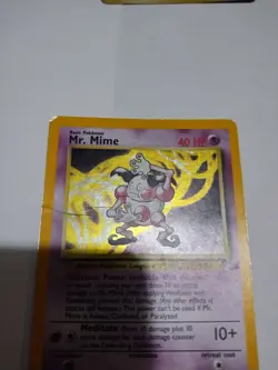 Mr. Mime 6/64 Jungle Holo Rare Pokemon Card English - Image 2
