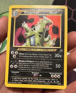 Pokemon TCG Despotar Neo Destiny 12/75 German Card Holo (Tyranitar) - Image 3
