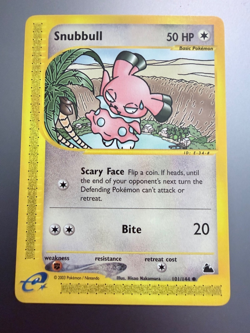 Lot of 3 skyridge Pokemon cards (2003) Swinub 108/144 Sandslash 93/144 Snubbull - Image 1