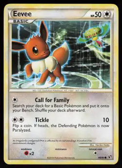 Eevee (48) 48/90 Undaunted Noriko Hotta Art Pokemon TCG Card - Image 1