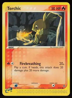 E-Reader Torchic 77/97 Dragon Hironobu Yoshida Pokemon TCG Card - Image 1