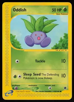 E-Reader Oddish 122/165 Expedition Masako Yamashita Pokemon TCG Card - Image 1
