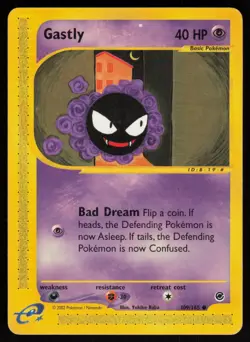 E-Reader Gastly 109/165 Expedition Yukiko Baba Pokemon TCG Card - Image 1