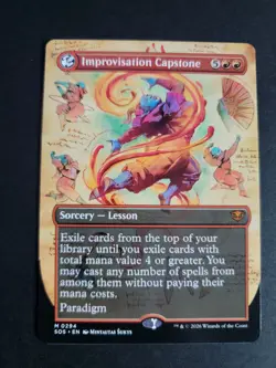 Improvisation Capstone (Borderless) Mythic MTG Secrets of Strixhaven - Image 1