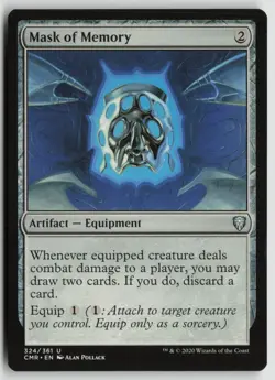 Mask of Memory Lightly Played 324 Commander Legends Magic: The Gathering - Image 1
