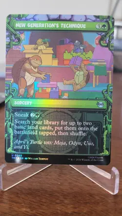 NM Showcase New Generation's Technique, MTG, TMNT, Magic the Gathering, 240 - Image 1