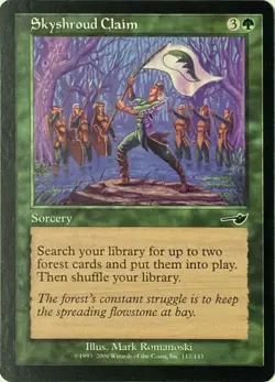 Skyshroud Claim 117 Common Nemesis Magic: The Gathering Near Mint - Image 1