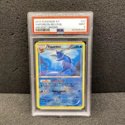 2015 Pokemon XY Vaporeon Reverse Holo Ancient Origins PSA 9 Mint - Image 1