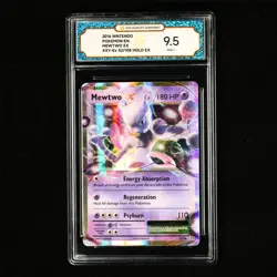 TQG 9.5 MINT+ 2016 Pokemon ENG Mewtwo ex #XY-EV 52/108 Holo EX - Image 2