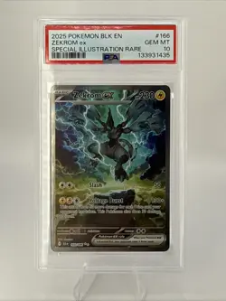 Pokemon TCG: Zekrom ex 166/086 (BLK 2025) PSA 10 - Special Illustration Rare - Image 1