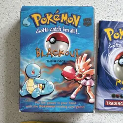 Pokemon TCG Base Set BLACKOUT Theme Deck 1999 WoTC - Near Complete - Image 2