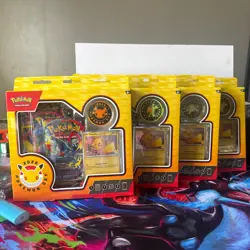 Pokemon Day 2026 Collection Box 30th Anniversary -Lot Of 4 SWIRLS ON ALL PROMOS! - Image 1