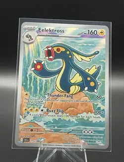 Pokemon Eelektross Sv: Black Bolt 115/086 Illustration Rare Holo 160 HP 2025 - Image 1