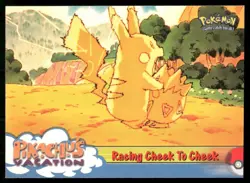 Racing Cheek to Cheek #48 Pokemon 1999 Topps Movie LP - Image 1