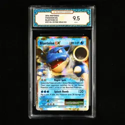 TQG 9.5 MINT+ 2016 Pokemon ENG Blastoise ex #XY-EV 21/108 Holo EX - Image 2