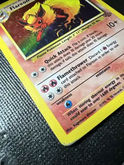 Pokemon TCG Flareon Jungle 3/64 Holo Unlimited Holo Rare Mp - Image 2