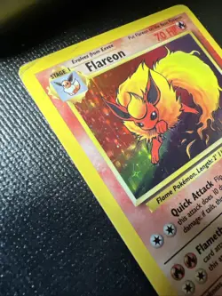 Pokemon TCG Flareon Jungle 3/64 Holo Unlimited Holo Rare Mp - Image 3