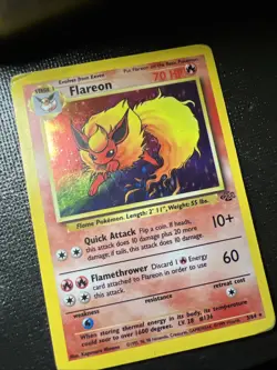 Pokemon TCG Flareon Jungle 3/64 Holo Unlimited Holo Rare Mp - Image 4