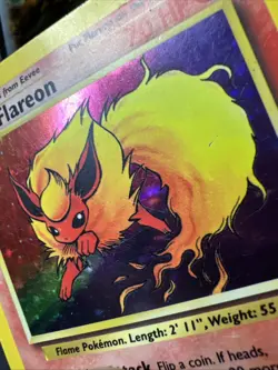 Pokemon TCG Flareon Jungle 3/64 Holo Unlimited Holo Rare Mp - Image 5