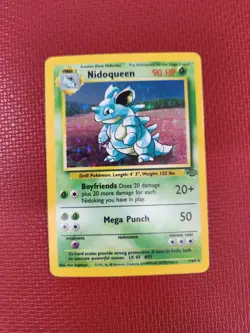 Pokemon TCG Nidoqueen Jungle 7/64 Holo Unlimited Holo Rare - Image 1