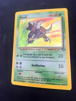 Pokemon TCG Pinsir Jungle 9/64 Holo Unlimited Holo Rare HP/MP - Image 4
