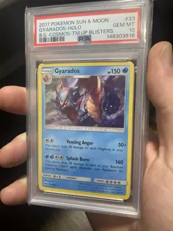 Gyarados - 2017 Pokemon Sun & Moon Team Up Blister Cosmo #33 - PSA 10 (POP 6) - Image 3