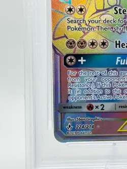 2019 Pokemon S&M Unbroken Bonds Lucario & Melmetal GX #224 | PSA 10 Gem Mint - Image 4