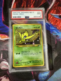 Celebi Holo #251 2000 Japanese Neo 3 Promo PSA 9 Mint Pokemon TCG - Image 1