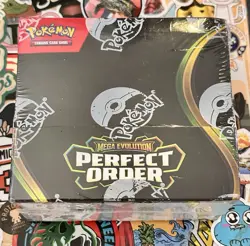 Pokemon TCG Mega Evolution Perfect Order Booster Box - 36 Packs - Factory Sealed - Image 1