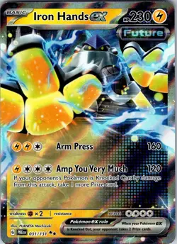 Iron Hands ex - 031/131 031/131 Holo SV: Prismatic Evolutions Pokemon NM - Image 1