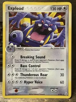 Exploud 6/101 Holo EX Hidden Legends Tomokazu Komiya Art 2004 LP - Image 1