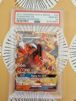 Pokemon Burning Shadows Charizard GX 20/147 PSA 10 GEM MINT - Image 1