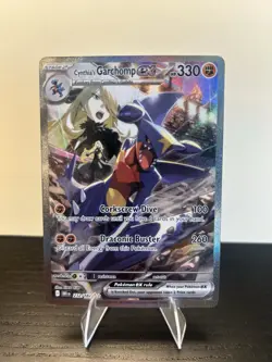 Pokemon Cynthia's Garchomp EX 232/182 Destined Rivals Holo Special Illustration - Image 1