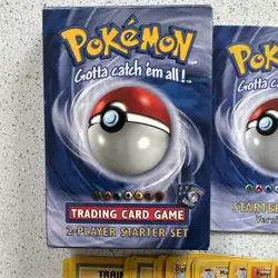 Pokemon TCG Base Set 2-Player Starter Set/Deck - 1999 WoTC - Near Complete - Image 2