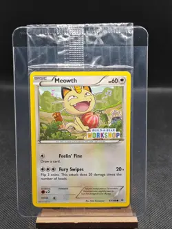 Pokemon Meowth Stamped Promo Sealed Build-A-Bear Workshop 67/108 - Image 1