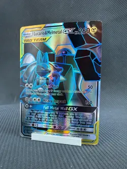 Pokemon Lucario & Melmetal GX HP260 Tag Team Steel Fist Full Metal Wall GX - Image 3