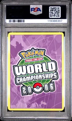 2006 POKEMON WORLD CHAMPIONSHIPS PROMO MEWTRICK #93 DEOXYS EX PSA 9 - Image 2