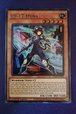 Konami Yugioh K9-17 Izuna Justice Hunters JUSH-EN031 - Image 1
