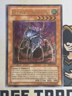 Ultimate Insect LV5 FET-EN007 Ultimate Rare 1st Edition YuGiOh! NM - Image 3