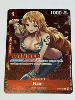 Nami (Tournament Pack Vol. 3) [Winner] ST01-007 One Piece Promotion Cards Foil - Image 1